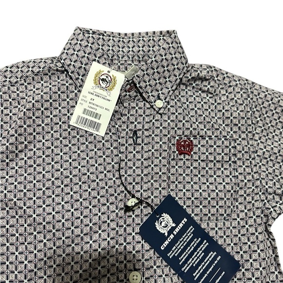 NWTS Cinch boys Western/Cowboy/Rodeo shirt, size 2, quality, 100% cotton - Picture 7 of 9